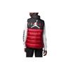 Jordan Logo Solid Color Zip Stand Collar Vest Kids Vest Red FB1673-687
