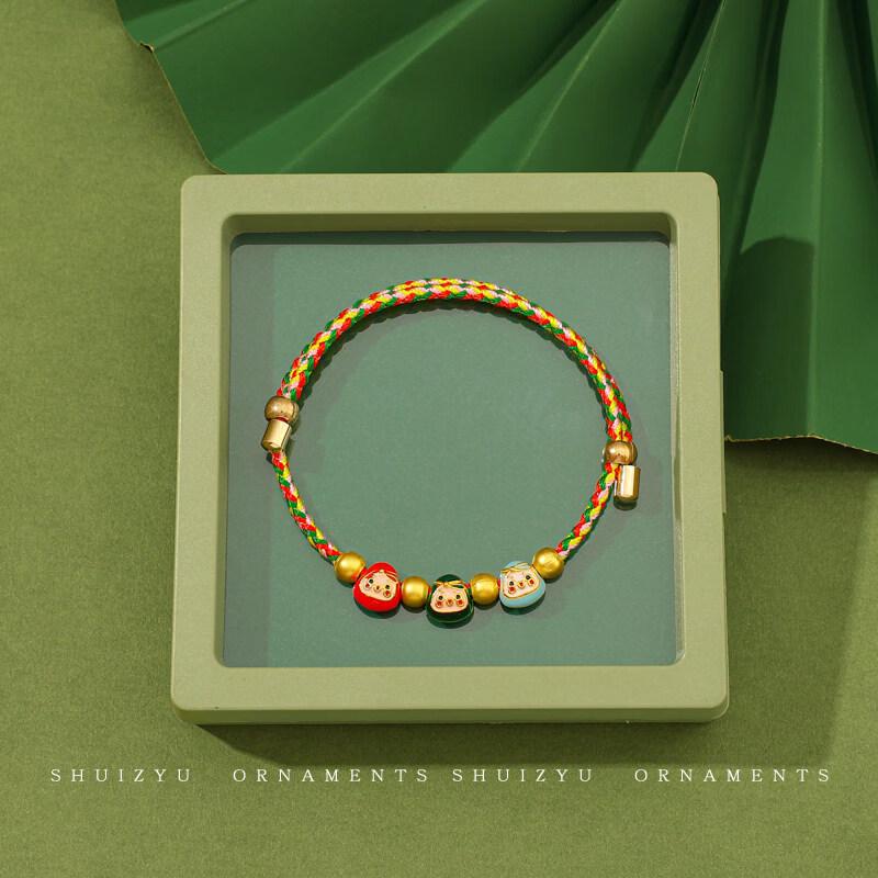 Dragon Boat Festival Five-Color Rope Zongzi Charm Bracelet