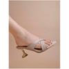 Shoetopia Embellished Golden Sparkle Block Heeled Sandals For Women & Girls /Eu40