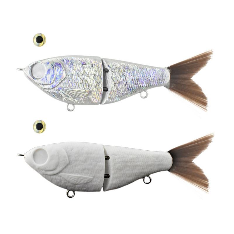 Unpainted Blanks Fishing Lures Need To Make Your Own Lure Bait Two-section Fishing Hard Bait ABS simulate Bait For Sea Fishing bianco