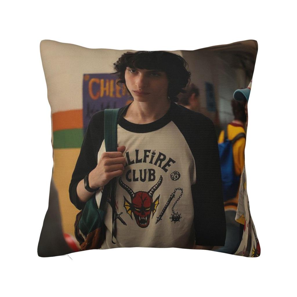 Finn Wolfhard Quadratisches Kissenbezug Kissenhülle Kissenbezug Überwurf-Kissenbezug für Zuhause Sofa Wohnzimmer