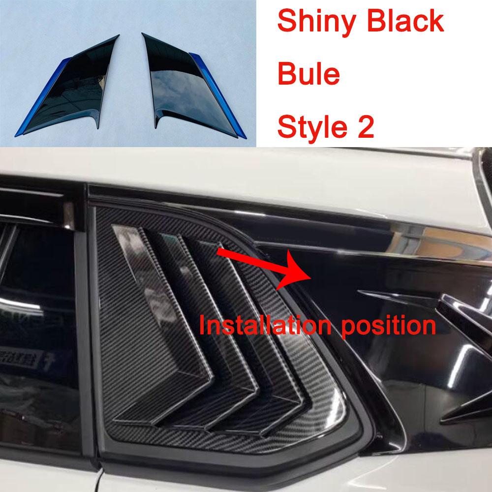 ABS Plastic Rear Window Shades Molding Trim Decoration Cover Exterior Accessories For Toyota Corolla Cross XG10   2024+