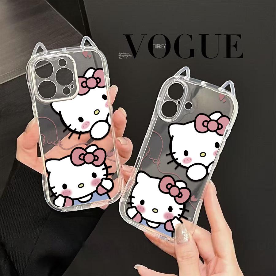 Sanrio TK Cat Ears KT Phone Case for Apple 16 – New Model
