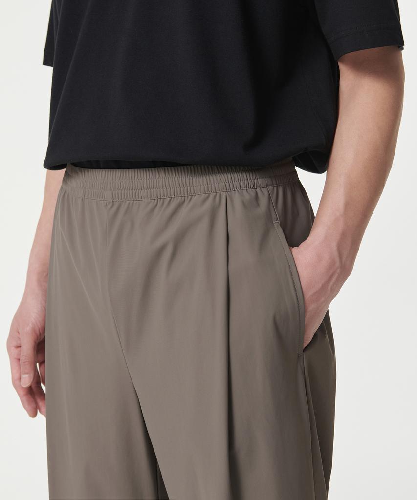 Musinsa Standard Cooling Loose Tapered Elastic Waist Pants [Dusty Beige]