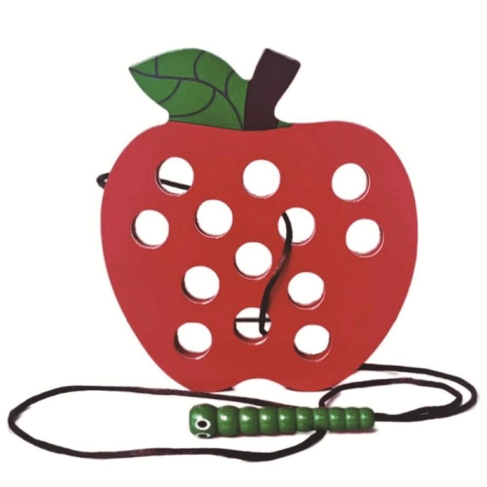 

Cheese Wooden Lacing Toy Watermelon Simulation Lacing Toy Fruit Threading Toys Puzzle Games Style 3