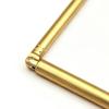 2 Pcs Dowsing Rod Retractable Foldable Stainless Steel Pen Shaped Water Divining Rod with Storage Bag Gold