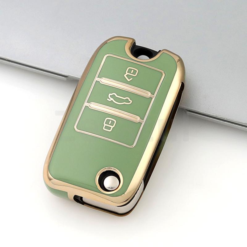 Soft Tpu Auto Flip Key Fob Cover Case Bag Fit For Roewe Rx5 Mg3 Mg5 Mg6 Mg7 Mg Zs Gt Gs 350 360 750 Housing Protector Auto Accessories