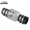 Silent Pump Check Valve Spring-loaded Baffle Prevents Sewage Backflow With Clamp For Anti Water Backflow In Drainage Pipes