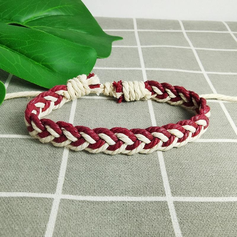 Handmade Korean Retro Adjustable Woven Bracelet for Men and Women