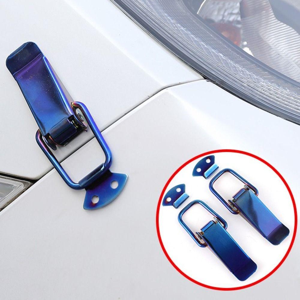2 Pcs Latch Pins Car Bumper Pull Hooks Multi-color Universal Car Connecting Locks Metal Bumper Quick Release Hook Car