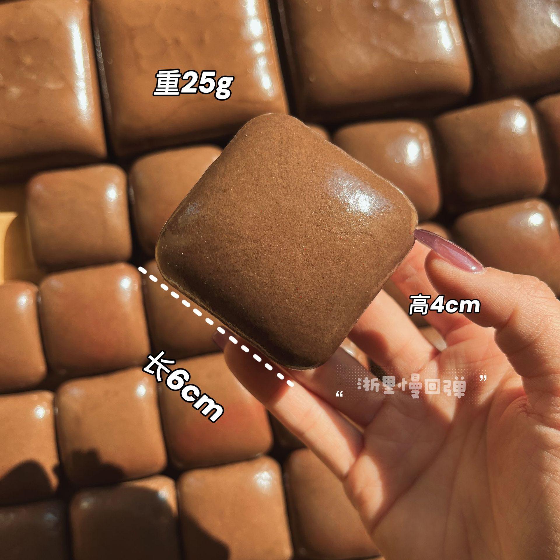 

New Mini Toast Slow Rising Squishy Anxiety Relief Decompression Toys Sensory Calming Toys Travel Fidget Christmas Gifts In stock