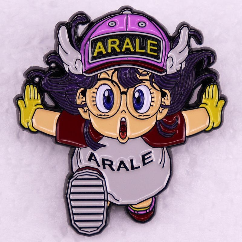 2D Arale Cartoon Manga Brooch Badge