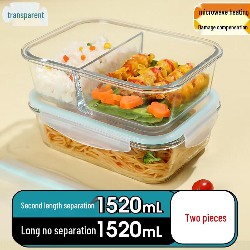 Qiwei Microwave-Safe Large Glass Lunch Box