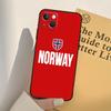 Obal na telefon Norsko Vlajka Pro iPhone 17 16 15 14 11 12 13 Pro Max mini XR 16e 15 16 Plus 17 Air Plné krytí