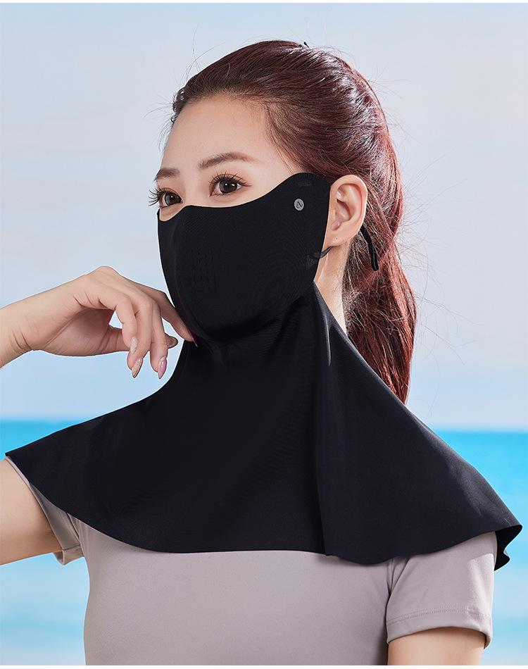 UV Protection Breathable Mask with Eye Corner Coverage - Spring/Summer Fashionable Solid Color