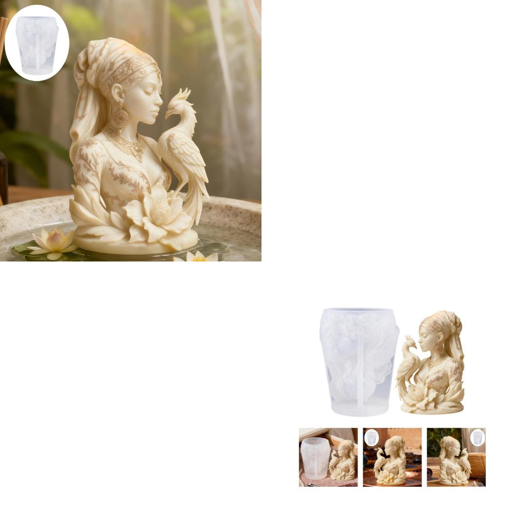 African Silicone Molds Lady Figure Silicone Molds For Resin Casting Handmade Soap Making Chocolate CN