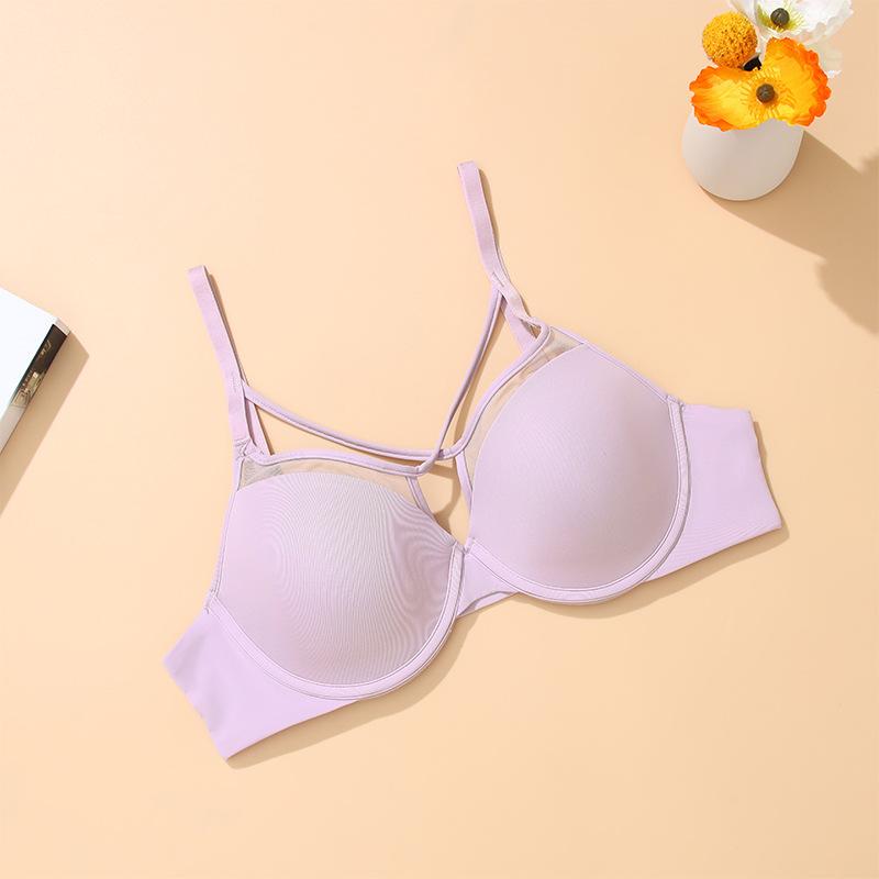 Sexy Women's Underwear Bra Beautiful Chest Strap Gathered Bra Anti Sagging Seamless Bra