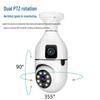 WiFi Dual-Lens HD 2MP Day/Night Full Color 360° Panoramic Home Surveillance Camera.
