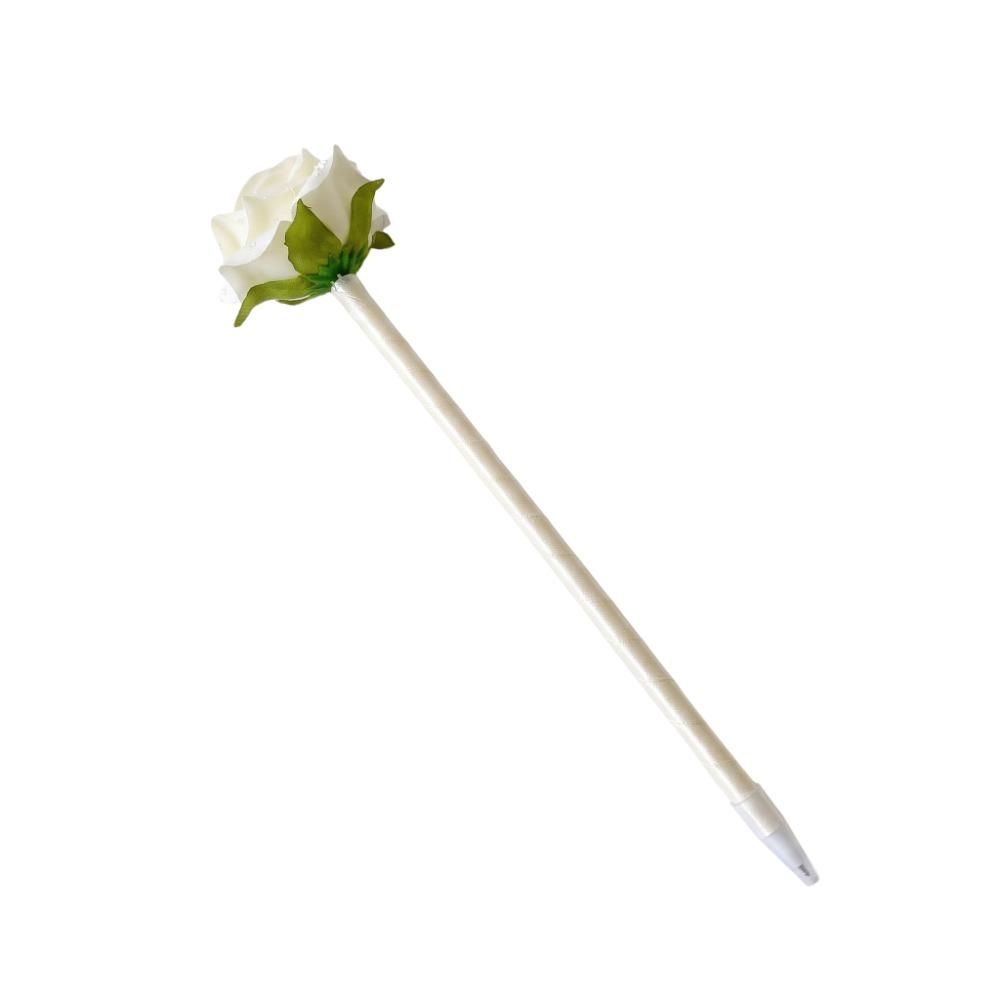 Writing Smoothly Neutral Gel Pens Fake Rose Signature Pen Artificial Flowers Ballpoint Pen  Ladies
