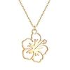 Kinitial Birth Flower Pendants Necklaces For Women Jewelry Ankh Cross Egyptian Leaves Moon Sun Butterfly Chain Choker Collares