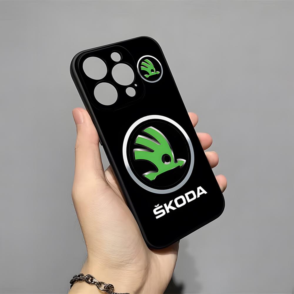 Super Car Design-Skoda Phone Case For 16 Pro Max Iphone 15 14 Pro Max 13pro 11 X Xs Xr 8 7Plus Silicone Cover