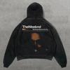 Felpa con cappuccio da uomo Street Fashion Trend Brand Teschio Stampa Digitale 3D Casual Larga