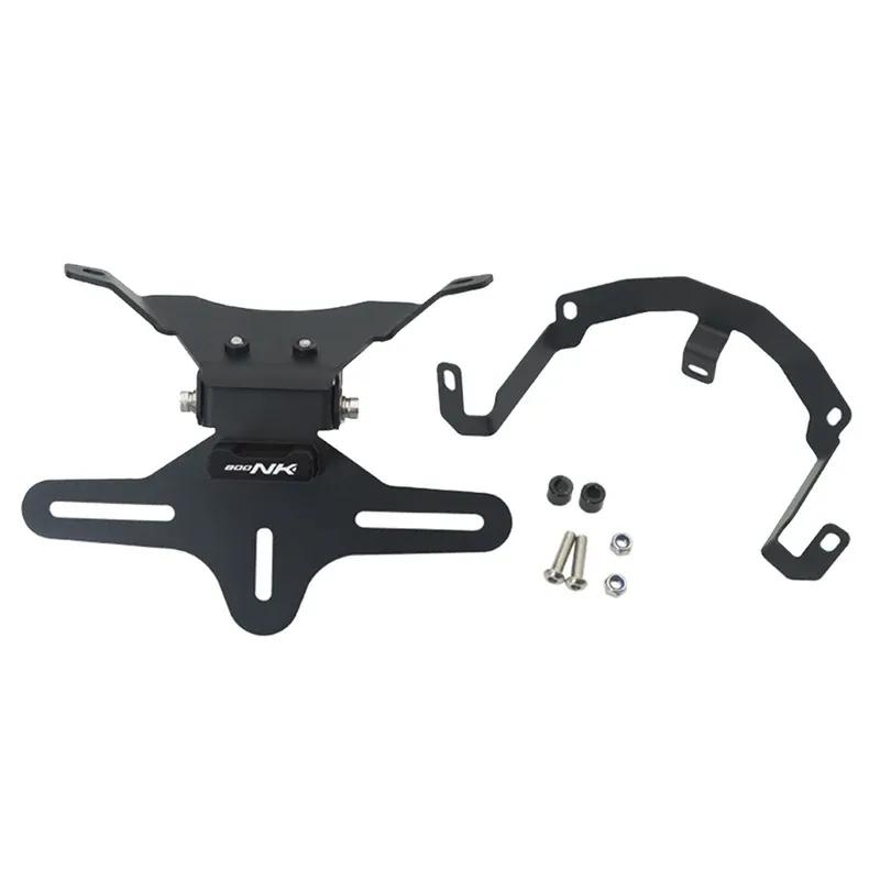 Motorcycle Rear Foldable Short Tail Stock License Plate Light Tailstock Holder Bracket Kit FOR CFMOTO CF800NK 800NK 800 NK