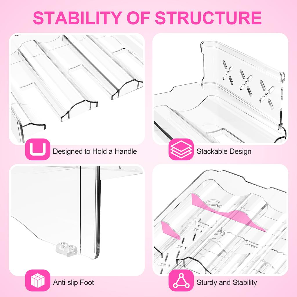 Tumbler Organizer For Stanley 40oz Water Bottle Organizer Stackable Beverage Rack Water Bottle Holder Cabinet Storage Shelf