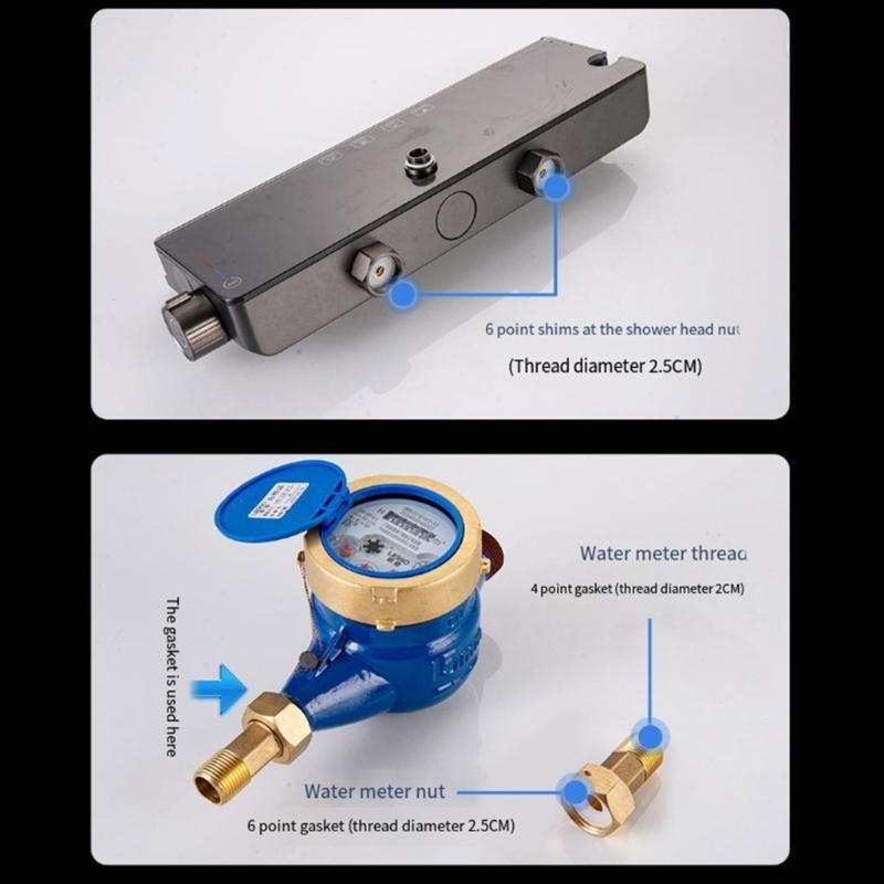 Food Grade Silicone Gasket Assortment Kits Flat Hose O-Rings Sealing Gasket  for Seal Plumbing Faucet Hose Enduring