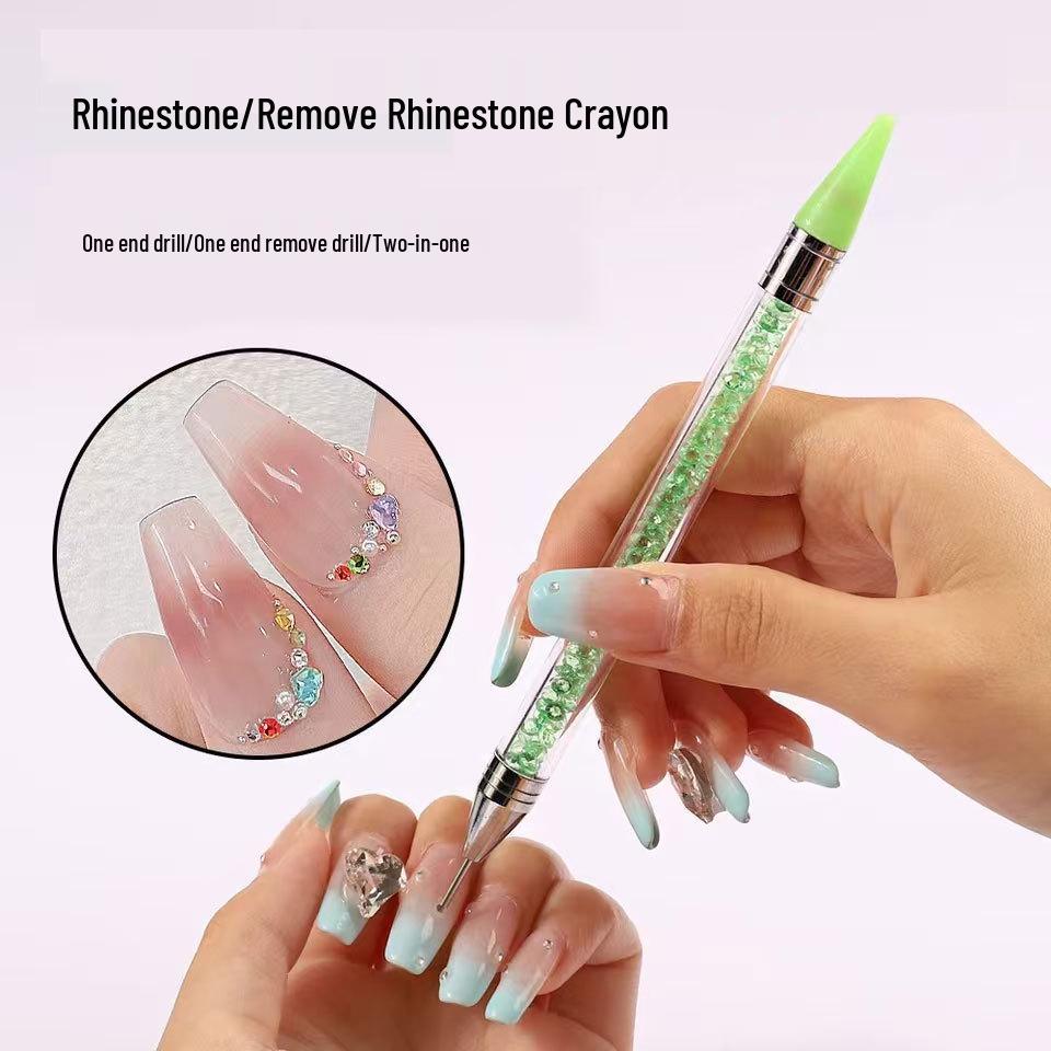 Dual-Head Rhinestone Wax Crayon & Dotting Tool