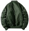 KEFITEVD Herren Militärstil Gepolsterte Jacke, Wasserabweisend, Kaltes Wetter, Pullover, Golf, Winter, Freizeit, Uni Grün, Outdoor, Fliegerjacke, Größe 2XL