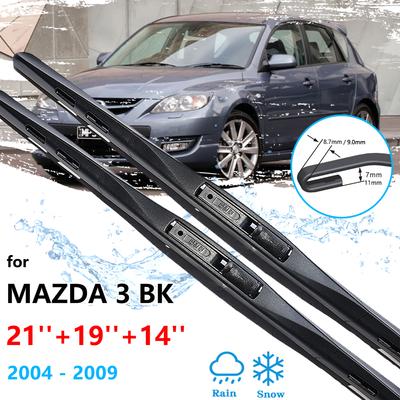 2x Für Mazda 3 Mazda3 BK MK1 2004 2005 2006 2007 2008 2009 Vorne Hinten Wischer Klingen Kit Windschutzscheibe reinigung Zubehör
