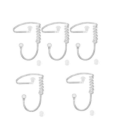 5xTuburi Acustice + Dopuri de Urechi Extra Tip Ciupercă pentru Căști Earpiece Radio Walkie-Talkie