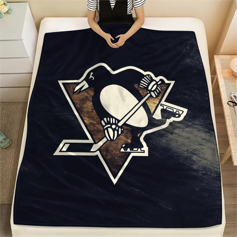 Pittsburgh Penguins Flannel Blanket, High quality Comfortable for All Seasons, Home Decor, Warmth and Comfort