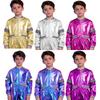 Băieți Fete Îmbrăcăminte Hip Hop Dance Zip-Off Dungi Jachetă cu Fermoar și Mânecă Lungă Outwear