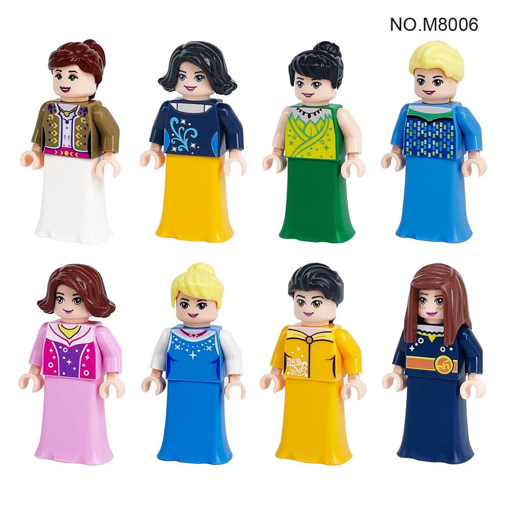 

Игрушки-конструкторы из мелких деталей 54 фигурки для девочек в стиле прилив , ханьфу, античная принцесса, баскетболистки, подарок для девочек