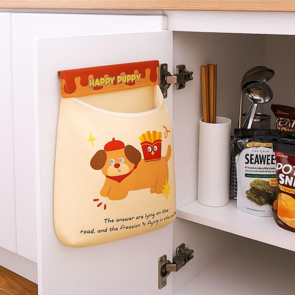 2Pcs Large Capacity Garbage Bag Holder Self Adhesive Underwear Socks Storage Bag  Kitchen
