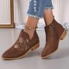 Women High Heel Ankle Boots Autumn Winter Booties Woman 2024 Fashion New Lady Shoes Brown Black Short Boot Female Botas De Mujer