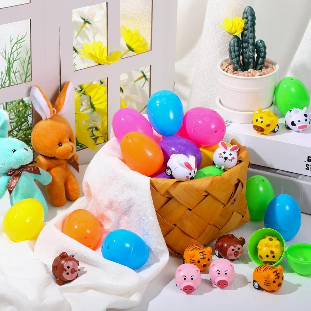 Hayvanlar Geri Çekmeli Arabalar Sürtünme Gücüyle Çalışan İt ve Git İleri Geri Giden Araçlar Araba Oyuncakları Yarış Arabası Oyun Seti Oyuncakları Yılbaşı Hediyesi