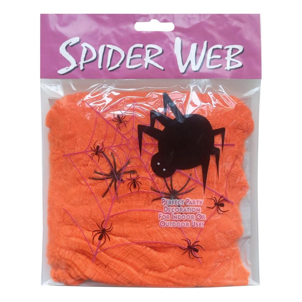 Pavučiny Halloweenské Dekorace S Falešnými , Super Pružné Pavučiny Na Halloween Vnitřní A Venkovní Party Potřeby Dekorace Garážových Vrat