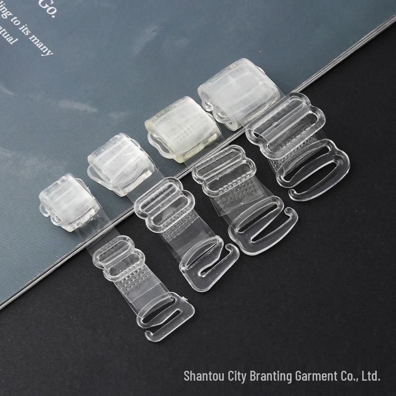 Adjustable Transparent Bra with Invisible Plastic Buckle and Frosted Finish