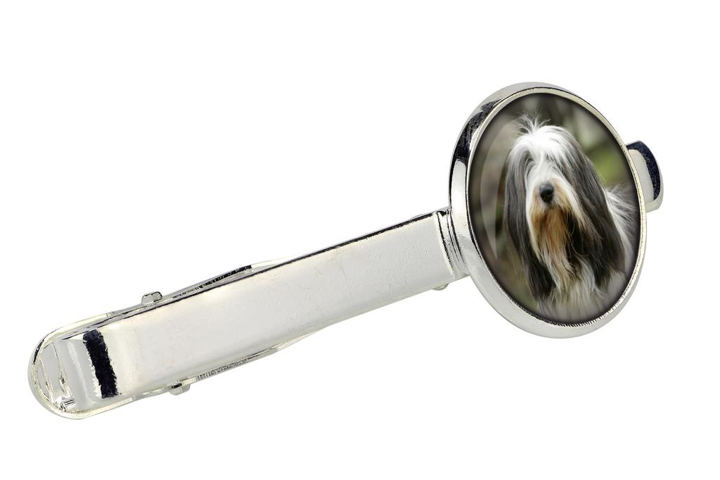 Bearded Collie, Highland Collie, Mountain Collie - tie clip in a box, stylish tie, personalized jewelry from the Art-Dog brand