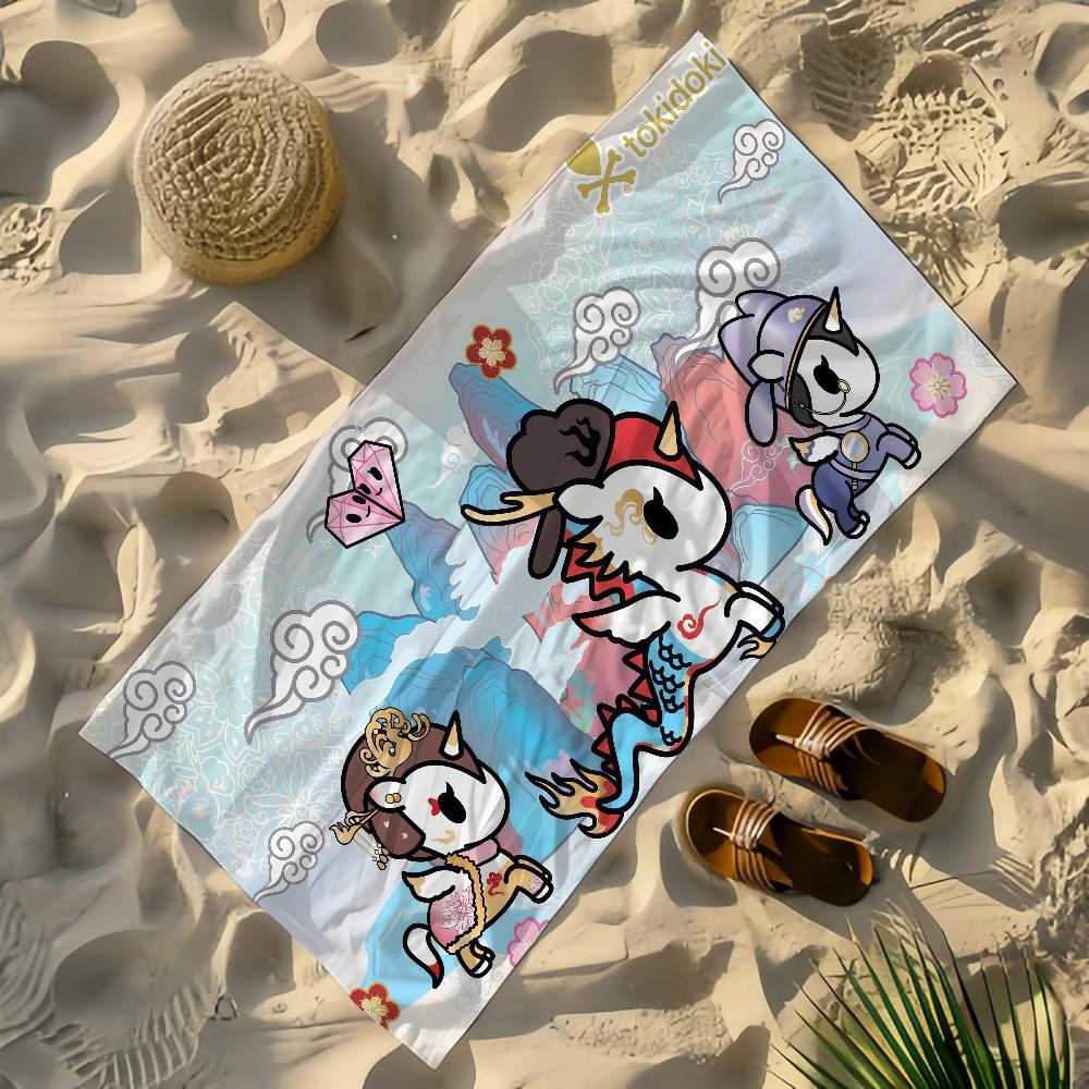 Art T-Tokidoki Towel Yoga Gym Yoga Gym Lightweight Portable for Swimming Beach Travel Sports Accessories Sandproof