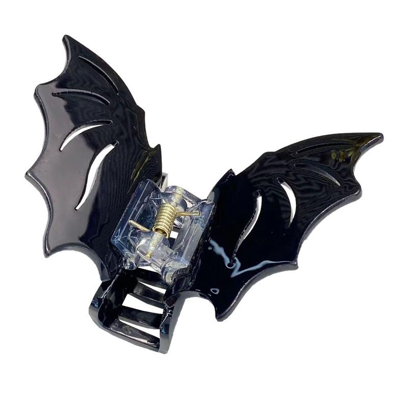 Bat Hairpin Halloween Funny Catch Clip Female Back Head Disc Hair Shark Clip Gothic Style Y2k Subculture Hair Accessories