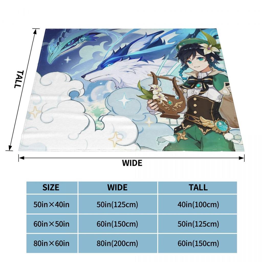 Anime Breathable Super Warm Soft Blanket for Bedding Travel Blanket Flannel