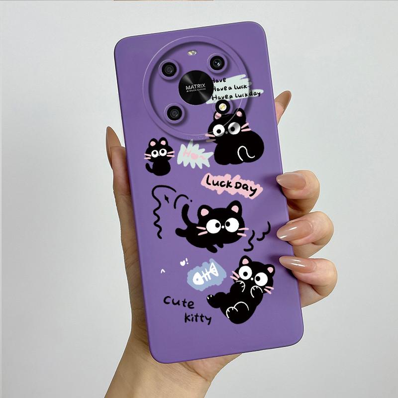 For Honor X9 4G 5G / Magic 4 Lite 4G 5G Phone Case ANY-NX1 LX1 LX2 LX3 Soft Silicone Sweet Painted Cover Cute Printed Casing