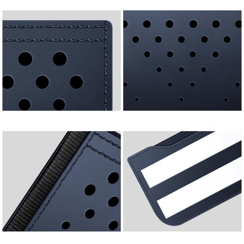 Car Leather Storage Bag Storage Box Multifunctional Car Side Pocket Organizer Leather Adhesive Auto Pocket Pouch