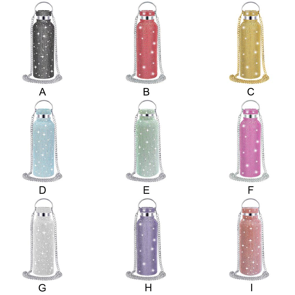 Sparkling Diamond Thermal Bottle Large Capacity For 6-12 Hours Holding Time Insulated Water Bottle