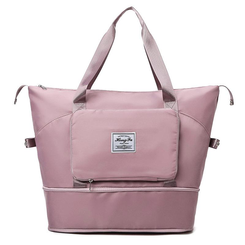 New large-capacity fitness bag short-distance dry and wet separation travel bag expandable portable maternity bag