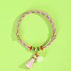 Dragon Boat Festival Tassel Pendant: Five-Color Pink Zongzi String with Gourd for Peace and Health